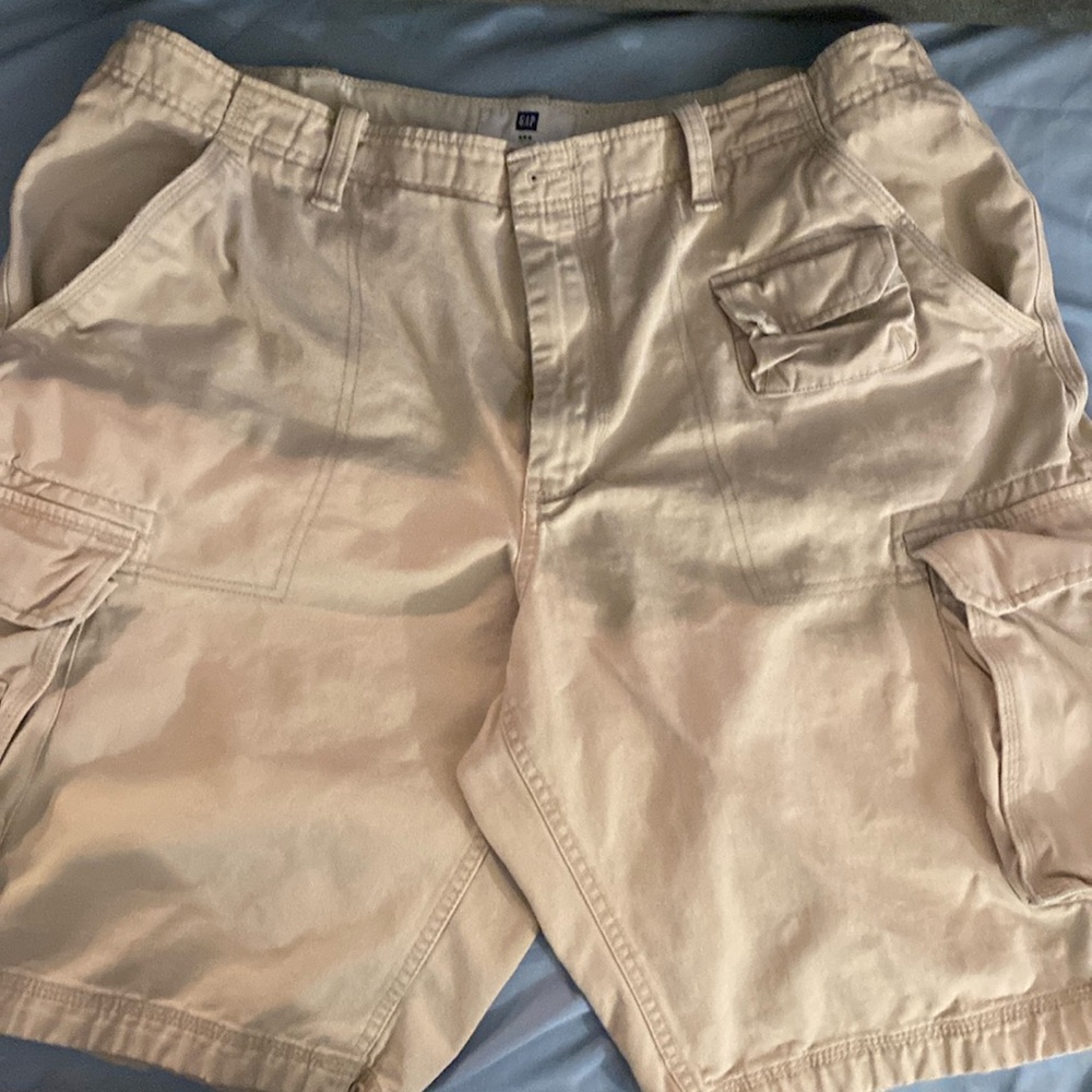 Gap Khaki Cargo Shorts 2/$16
